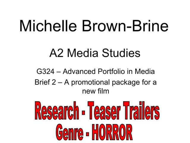 A Study Of The Most And Least Successful Teaser Trailers A Study Of The Most And Least Successful Teaser Trailers