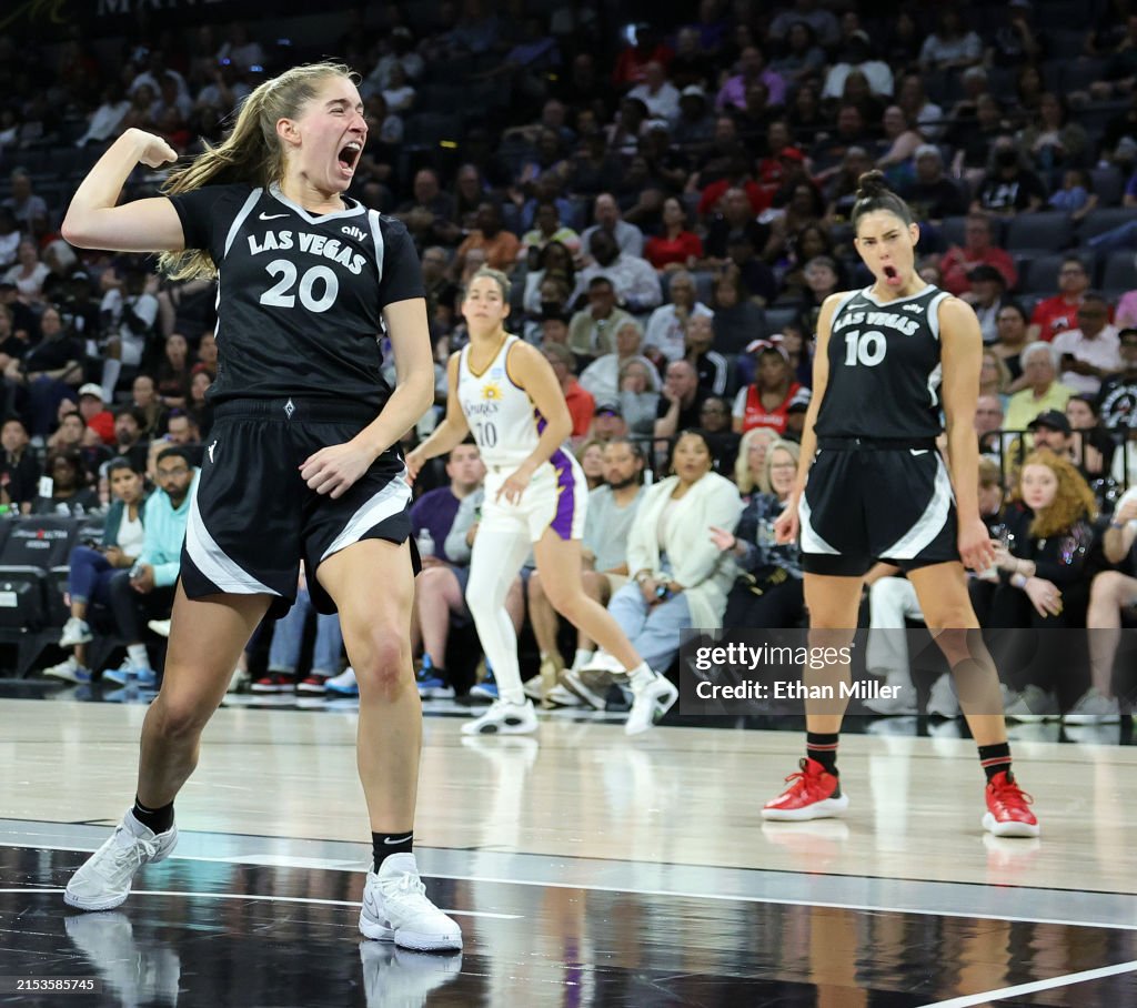 Aces Fans React: Kelsey Plum And Kate Martin's Sweet Courtside Interaction Aces Fans React: Kelsey Plum And Kate Martin's Sweet Courtside Interaction