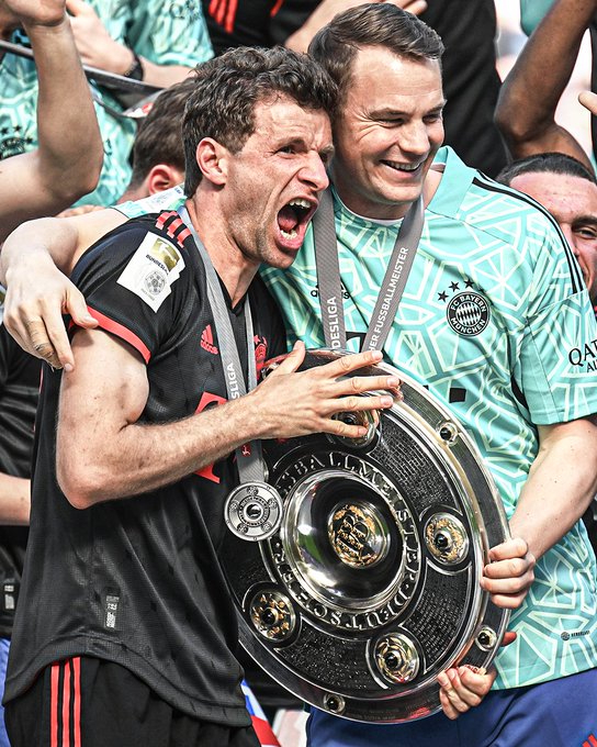 Bayern Munich Celebrate Bundesliga Win, Thomas Müller's Final Home Game Bayern Munich Celebrate Bundesliga Win, Thomas Müller's Final Home Game