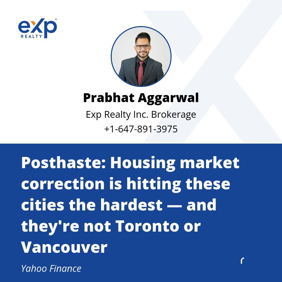 Canadian Housing Market Correction: Posthaste Analysis Canadian Housing Market Correction: Posthaste Analysis