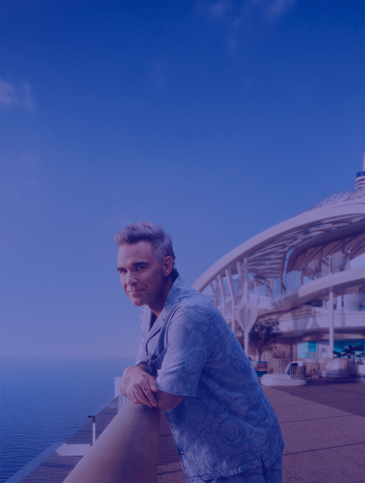 Celebrity Spotlight: Robbie Williams And The Mein Schiff Relax Christening Celebrity Spotlight: Robbie Williams And The Mein Schiff Relax Christening