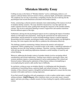 Chief Justice Roberts: Mistaken Identity And Political Misunderstandings Chief Justice Roberts: Mistaken Identity And Political Misunderstandings