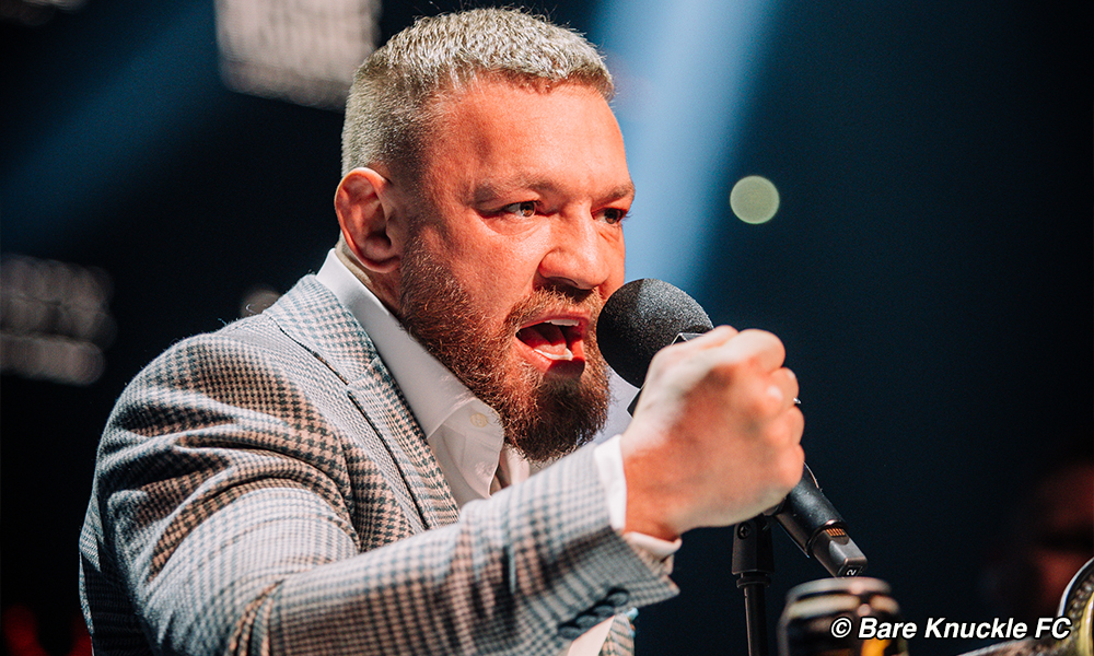 Conor McGregor's BKFC Support: Recreating The Aldo Press Conference Moment Conor McGregor's BKFC Support: Recreating The Aldo Press Conference Moment