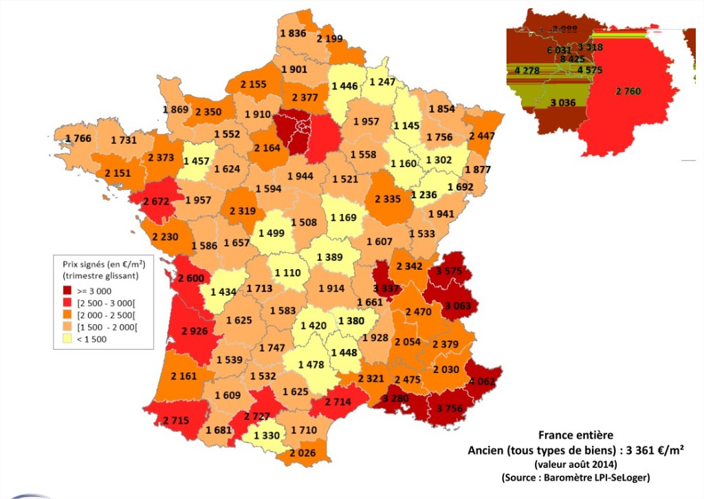 Consultez La Carte Des Prix Immobiliers : Données Notariales Sur Les Maisons En France Consultez La Carte Des Prix Immobiliers : Données Notariales Sur Les Maisons En France
