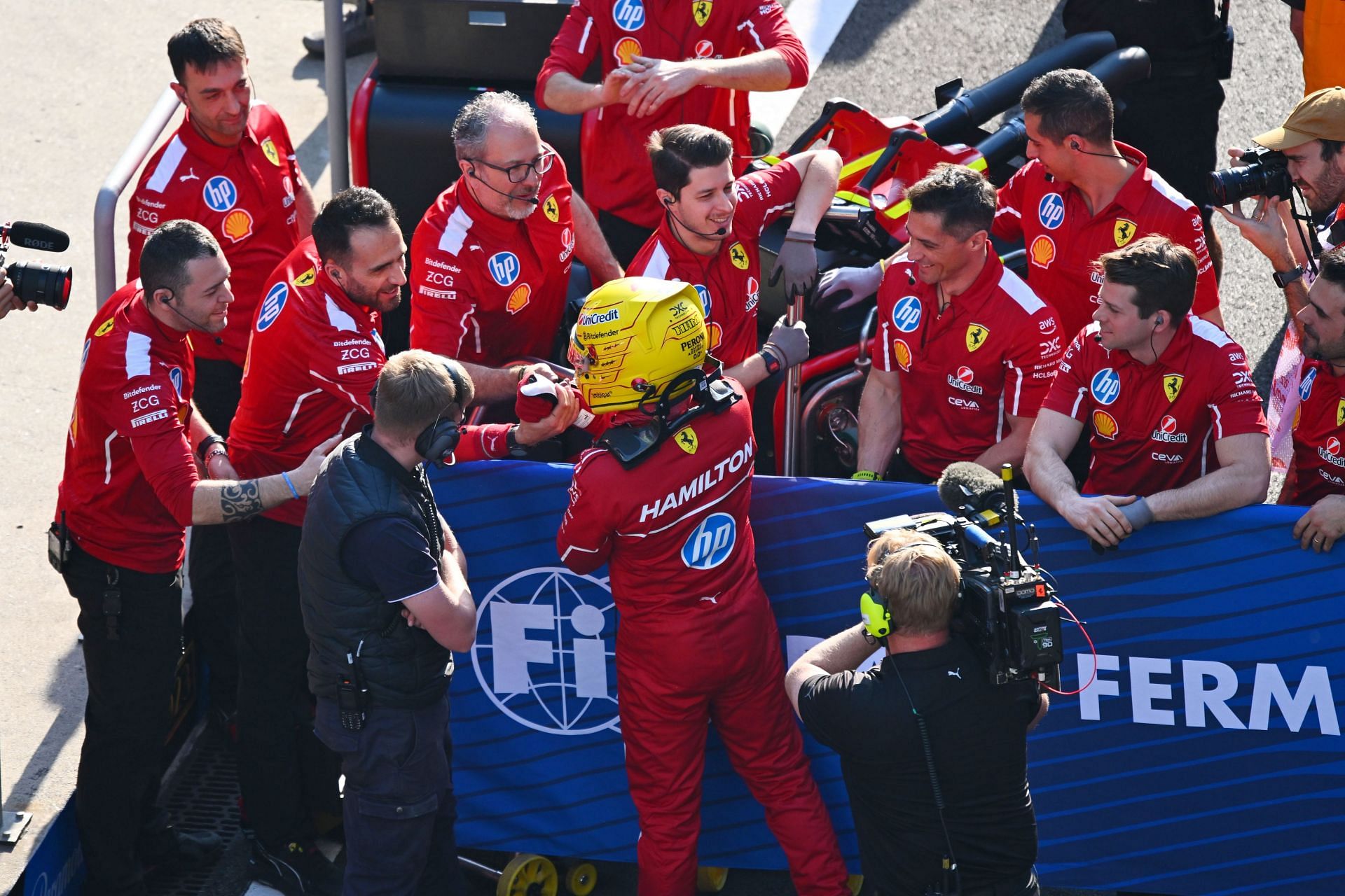 Controversy Erupts: Ferrari Boss Condemns Hamilton's Remarks Controversy Erupts: Ferrari Boss Condemns Hamilton's Remarks
