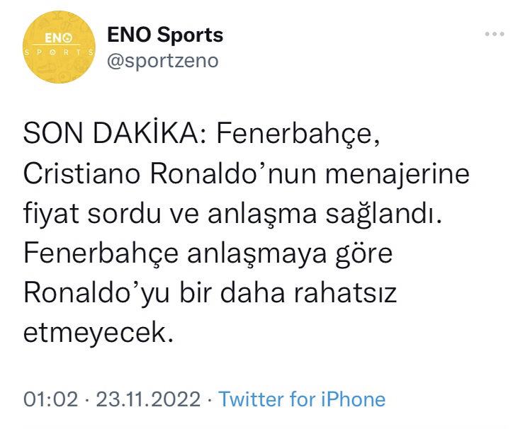 Cristiano Ronaldo'nun Fenerbahçe'ye Olası Transferi: Detaylar Ve Analiz Cristiano Ronaldo'nun Fenerbahçe'ye Olası Transferi: Detaylar Ve Analiz