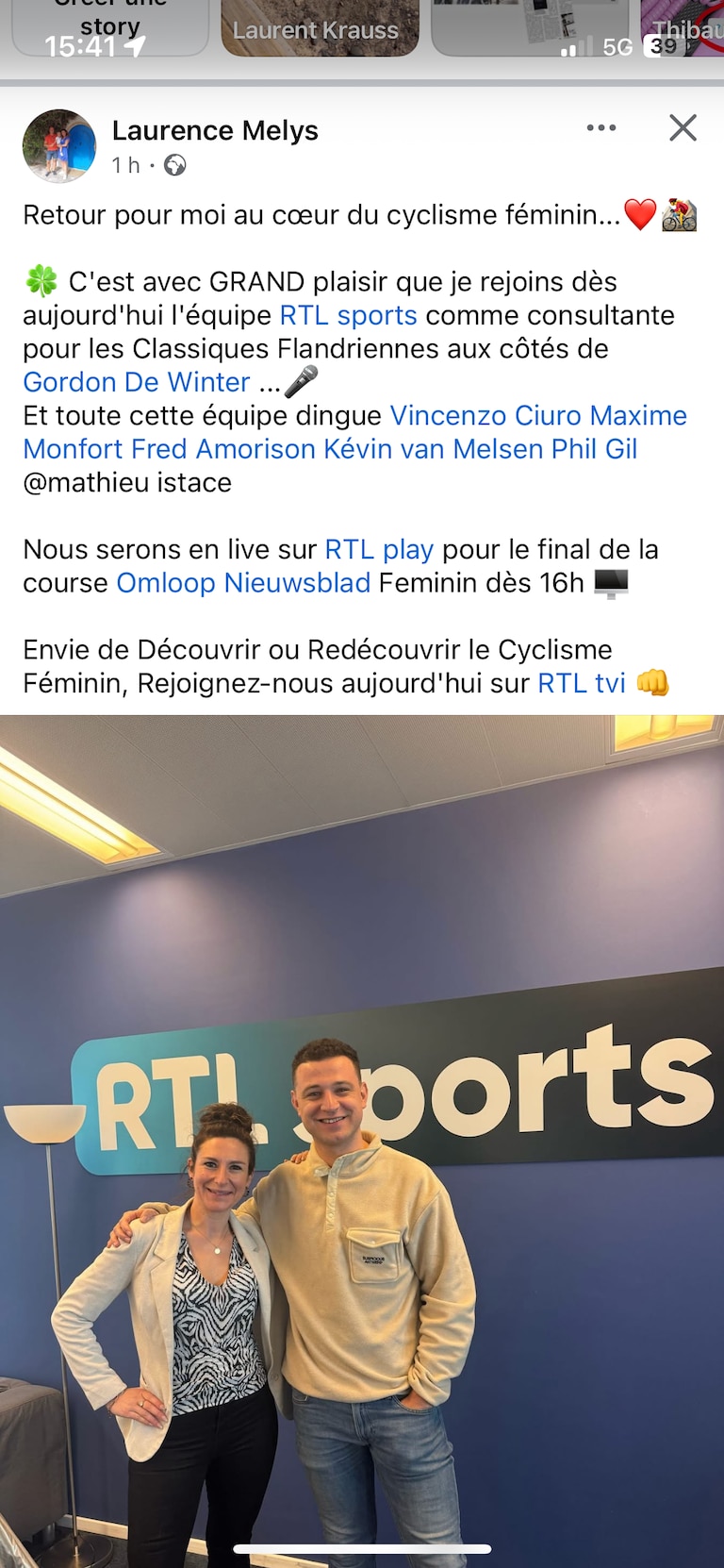 Cyclisme Féminin Sur RTL: L'analyse De Laurence Melys Cyclisme Féminin Sur RTL: L'analyse De Laurence Melys