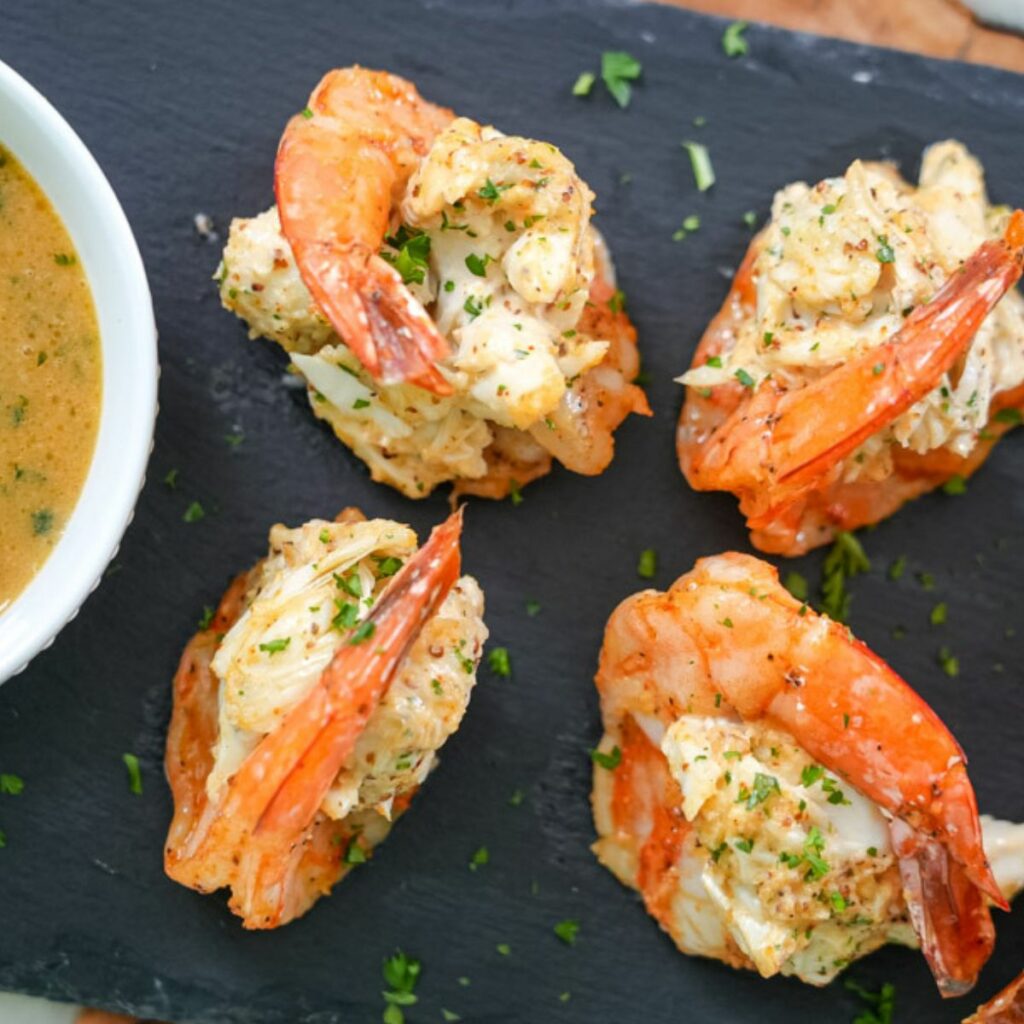 Easy Crab Stuffed Shrimp In Lobster Sauce Recipe Easy Crab Stuffed Shrimp In Lobster Sauce Recipe