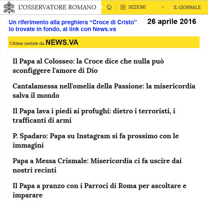 Feltri Sul Venerdì Santo: Un Solo Cristo In Croce?