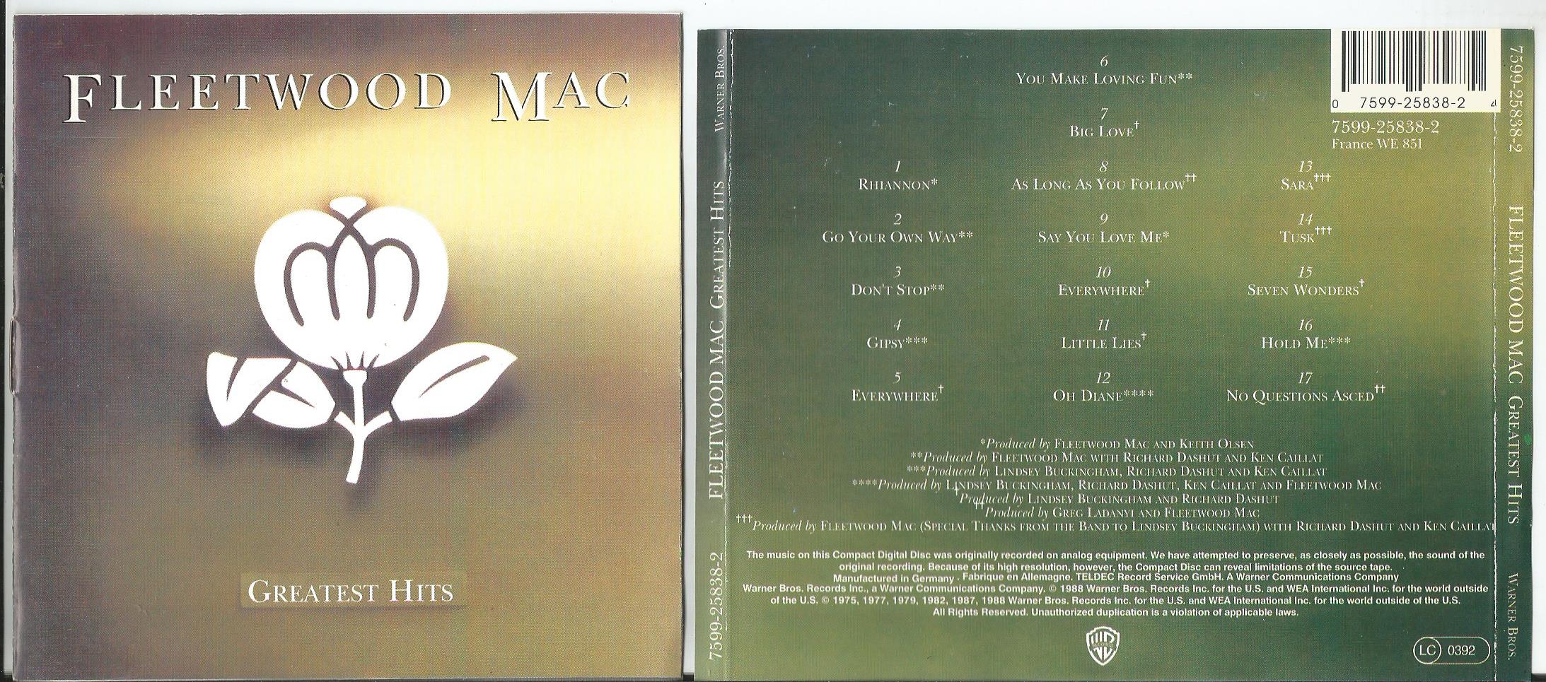 Fleetwood Mac's Greatest Singles: A Legacy Of Chart Success Fleetwood Mac's Greatest Singles: A Legacy Of Chart Success