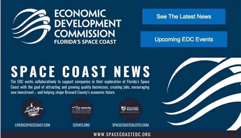Florida Space Coast Economic Development: $800,000 Investment Announced Florida Space Coast Economic Development: $800,000 Investment Announced