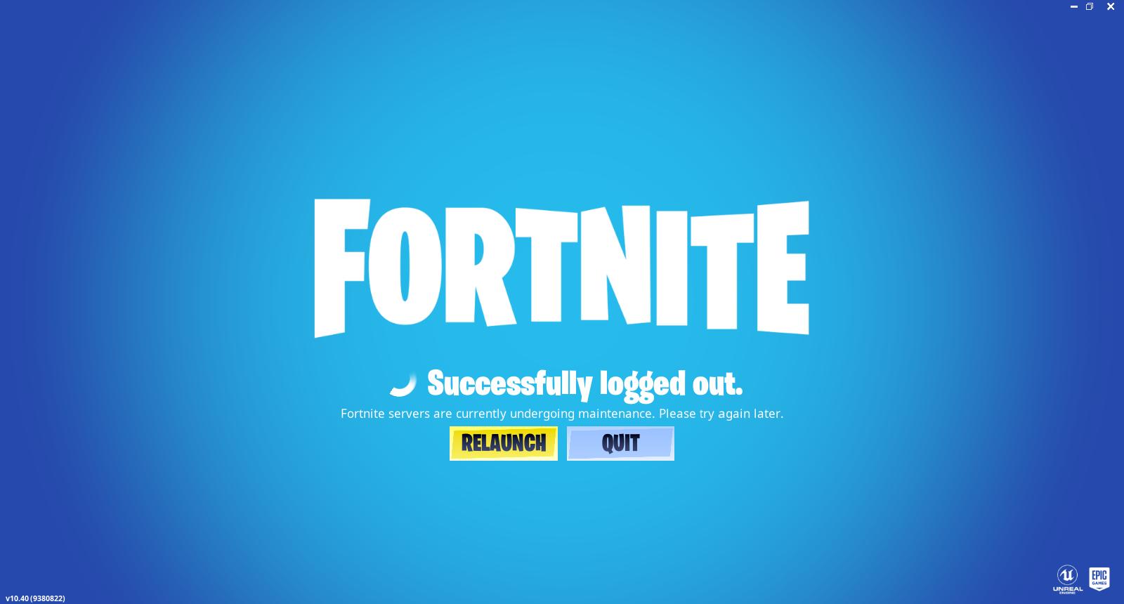 Fortnite Update 34.40: Servers Offline For Scheduled Maintenance Fortnite Update 34.40: Servers Offline For Scheduled Maintenance