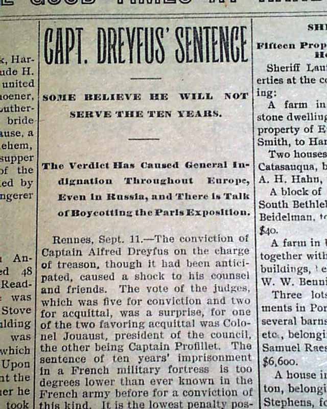 French Lawmakers Push For Dreyfus Promotion, 130 Years On French Lawmakers Push For Dreyfus Promotion, 130 Years On