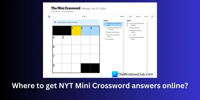 Get Help With The NYT Mini Crossword (Sunday, April 19th) Get Help With The NYT Mini Crossword (Sunday, April 19th)