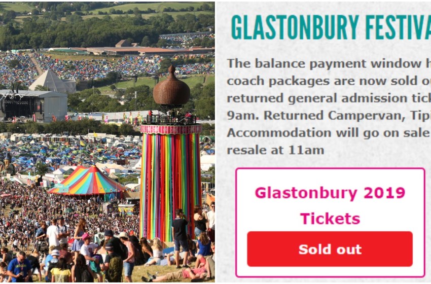 Glastonbury Tickets Official Resale: 30-Minute Sell-Out