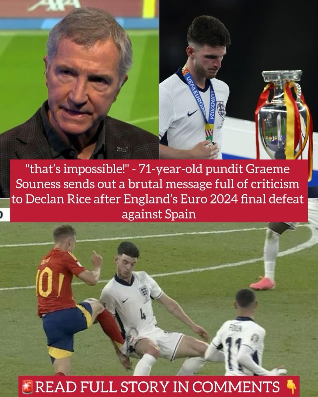 Graeme Souness: Declan Rice Needs Final Third Improvement To Reach World-Class Status Graeme Souness: Declan Rice Needs Final Third Improvement To Reach World-Class Status