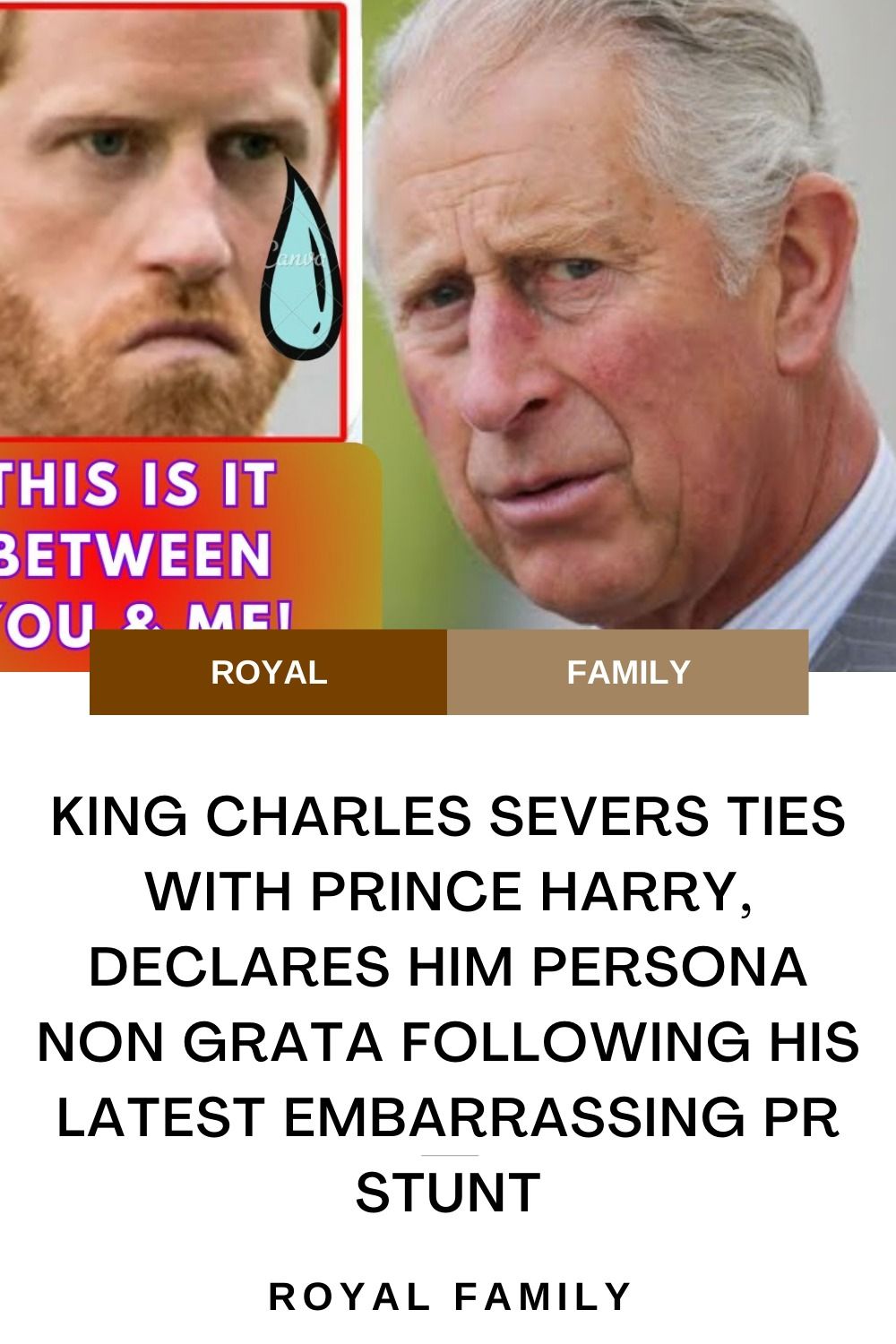 Harry Claims King Charles Won't Speak To Him Due To Security Dispute Harry Claims King Charles Won't Speak To Him Due To Security Dispute