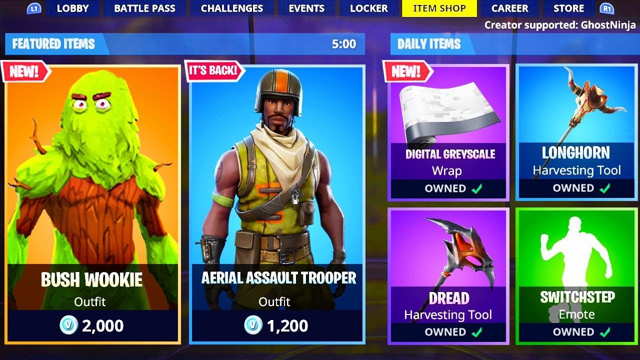Highly-Requested Fortnite Skins Return To Item Shop Highly-Requested Fortnite Skins Return To Item Shop