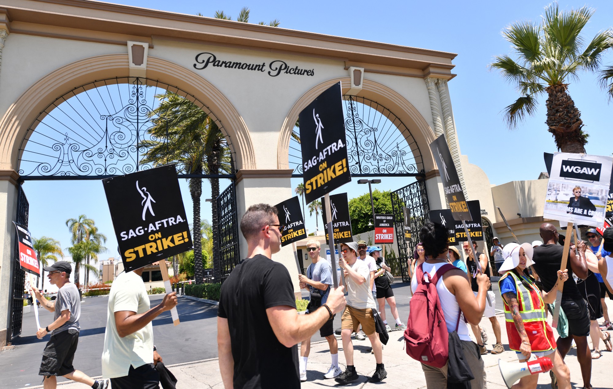 Hollywood Production Halts: Writers' And Actors' Strikes Combine Hollywood Production Halts: Writers' And Actors' Strikes Combine