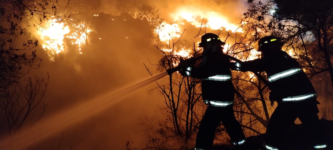Incendio Forestal En Constanza: Bomberos Luchan Contra Denso Humo Incendio Forestal En Constanza: Bomberos Luchan Contra Denso Humo