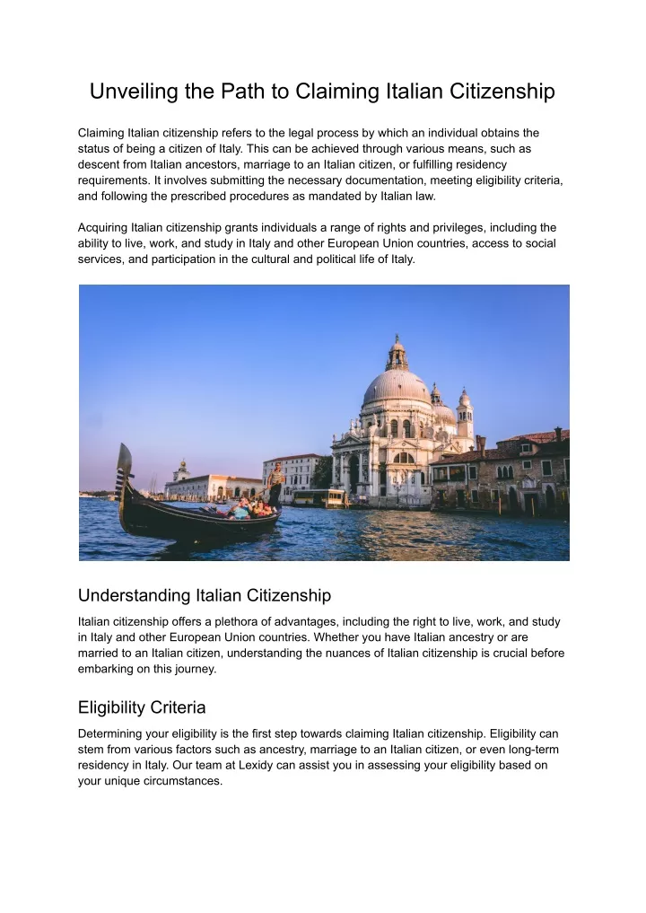 Italy's New Citizenship Law: Claiming Your Italian Heritage Through Great-Grandparents Italy's New Citizenship Law: Claiming Your Italian Heritage Through Great-Grandparents