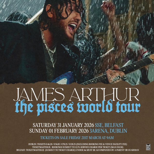 James Arthur Announces 2026 UK Tour Dates: Tickets Available James Arthur Announces 2026 UK Tour Dates: Tickets Available