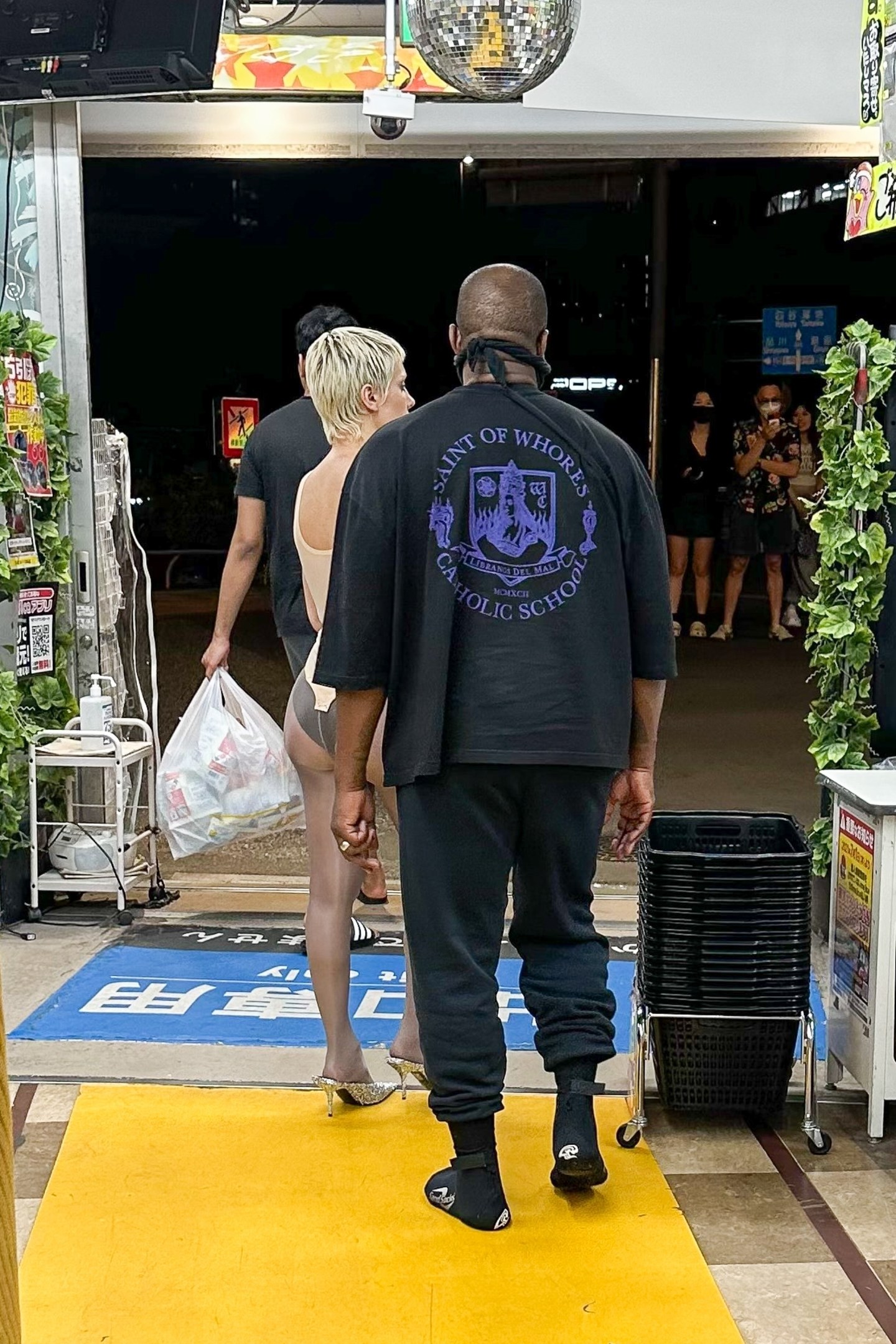 Kanye West's Wife Bianca Censori In A Bold Bra And Thong Roller Skating Look Kanye West's Wife Bianca Censori In A Bold Bra And Thong Roller Skating Look