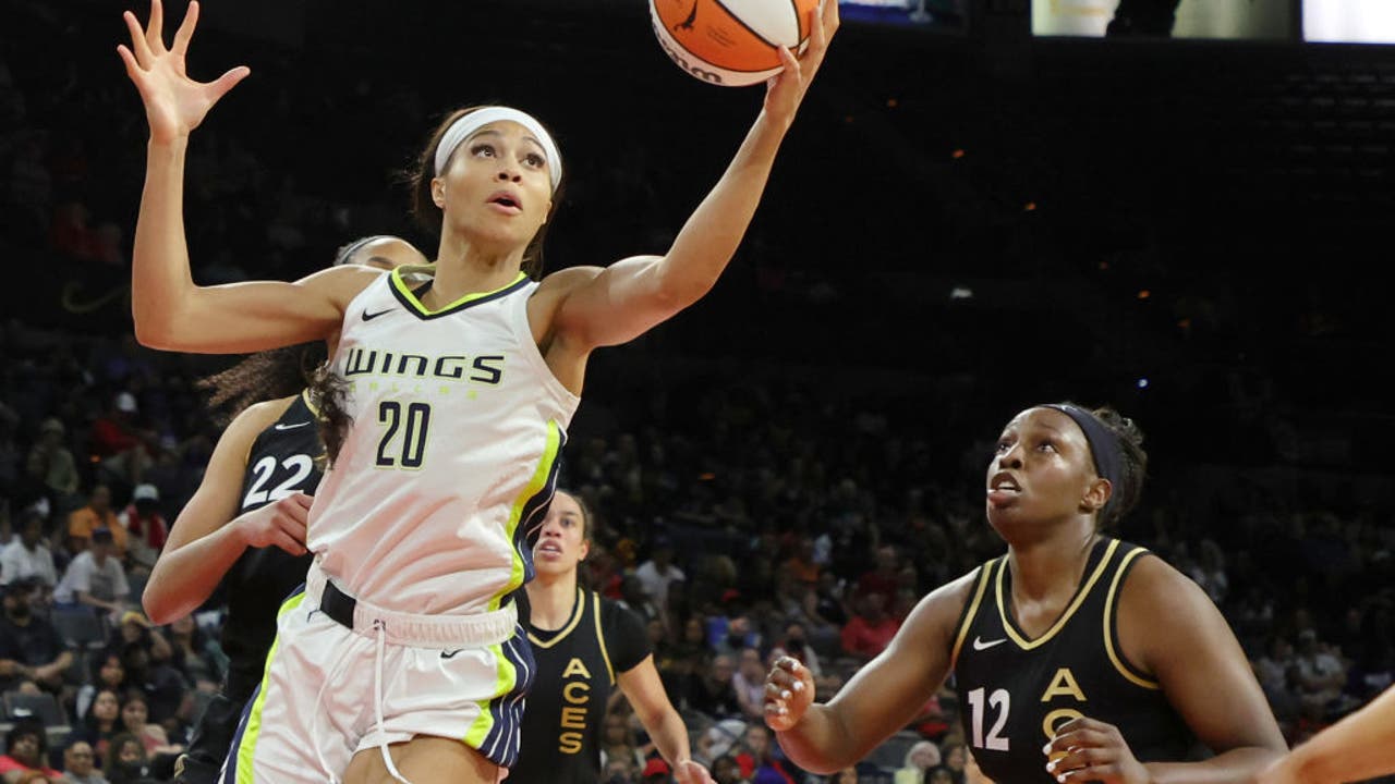 Las Vegas Aces And Dallas Wings Face Off In Notre Dame WNBA Preseason Game Las Vegas Aces And Dallas Wings Face Off In Notre Dame WNBA Preseason Game