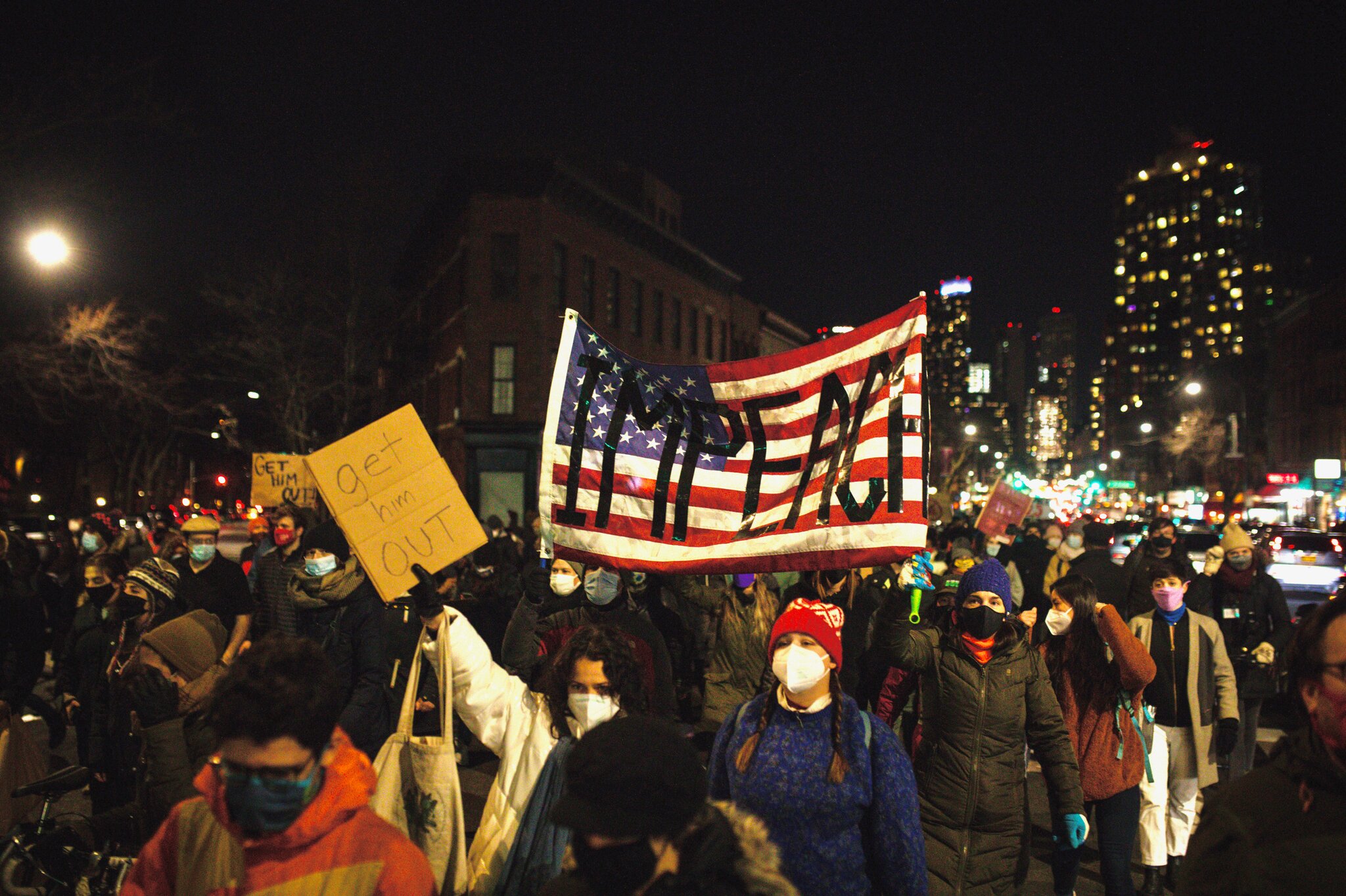 Local Protest Erupts Over Trump's State Of The Union Message Local Protest Erupts Over Trump's State Of The Union Message