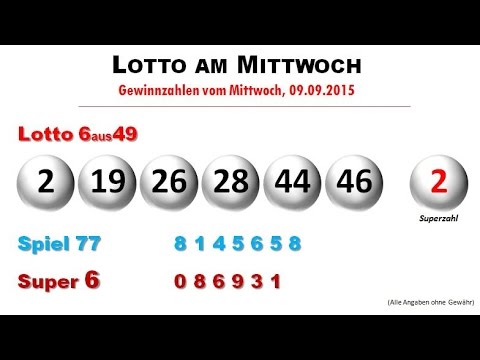 Lotto 6aus49: Gewinnzahlen Des Mittwochs, 9.4.2025 Lotto 6aus49: Gewinnzahlen Des Mittwochs, 9.4.2025