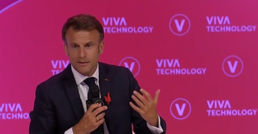 Macron Défend Un Patriotisme Économique Européen Face Au Défi De L'Intelligence Artificielle Macron Défend Un Patriotisme Économique Européen Face Au Défi De L'Intelligence Artificielle