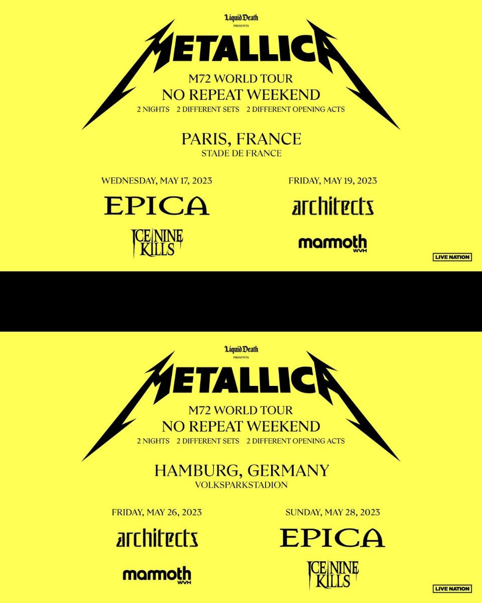 Metallica Announces Two-Night Stand At Dublin's Aviva Stadium In June 2026 Metallica Announces Two-Night Stand At Dublin's Aviva Stadium In June 2026