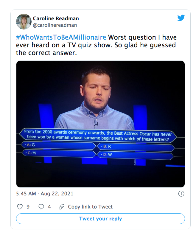 Millionaire Fans Outraged By Contestant's Hesitation On Easy Question Millionaire Fans Outraged By Contestant's Hesitation On Easy Question