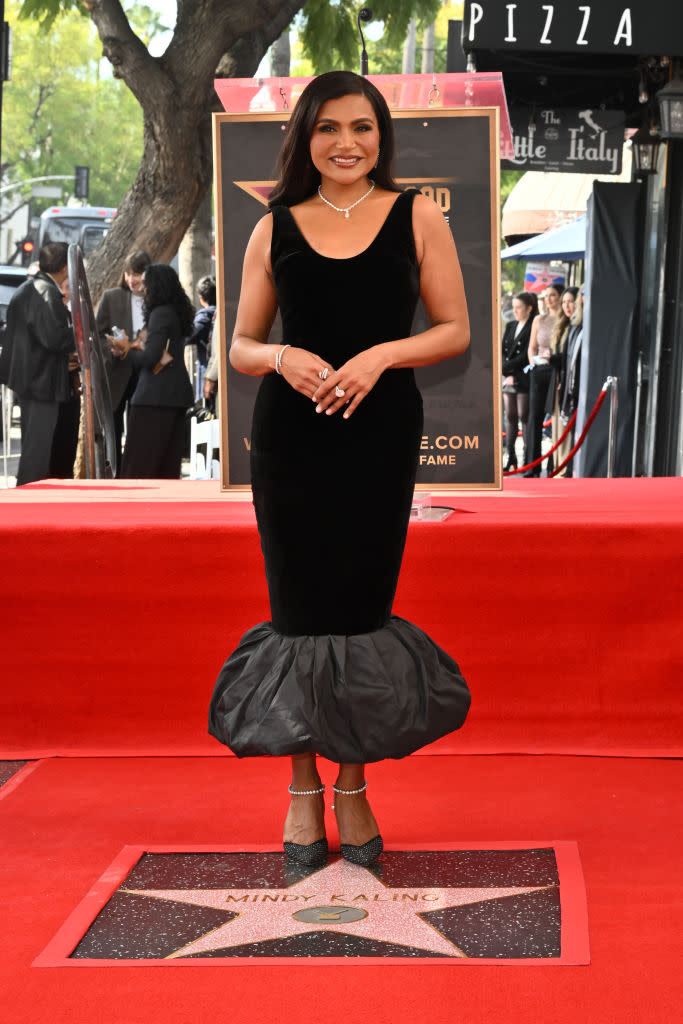 Mindy Kaling: A Peplum Moment On The Hollywood Walk Of Fame Mindy Kaling: A Peplum Moment On The Hollywood Walk Of Fame