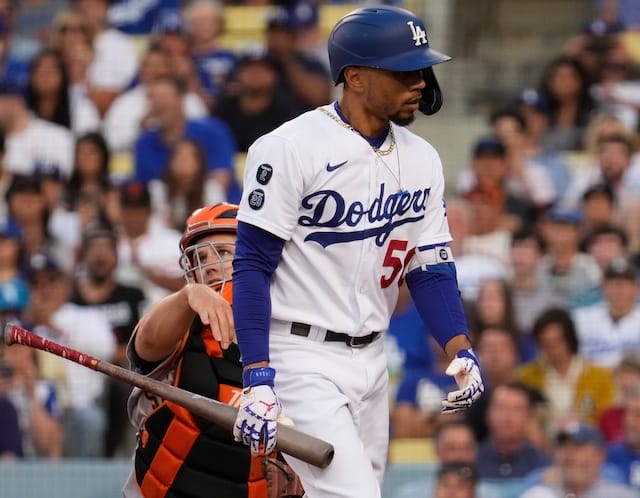Mookie Betts' Illness Keeps Him Out Of Freeway Series Game Mookie Betts' Illness Keeps Him Out Of Freeway Series Game