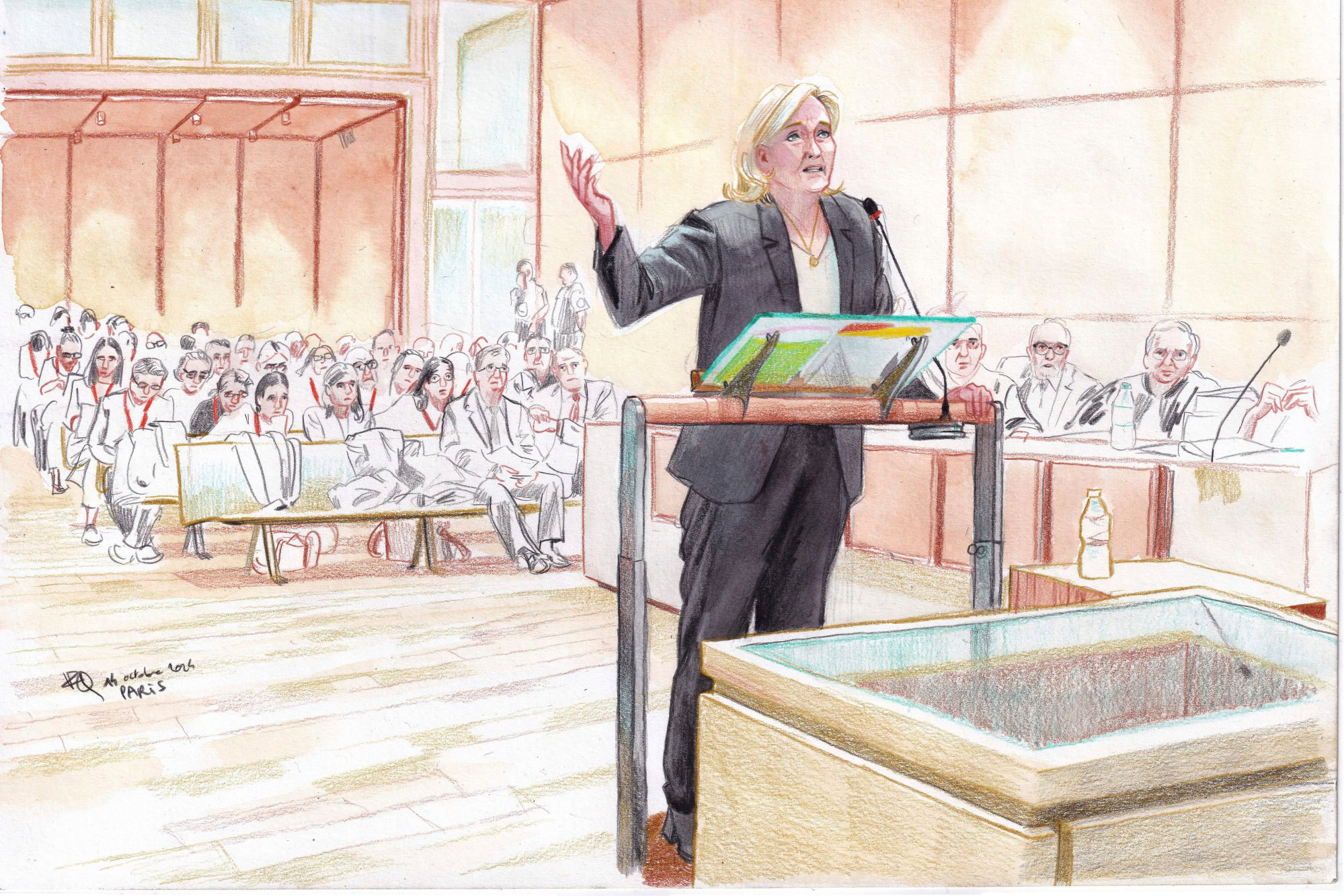 Paris Rally: Le Pen Condemns Embezzlement Verdict As Politically Motivated Paris Rally: Le Pen Condemns Embezzlement Verdict As Politically Motivated