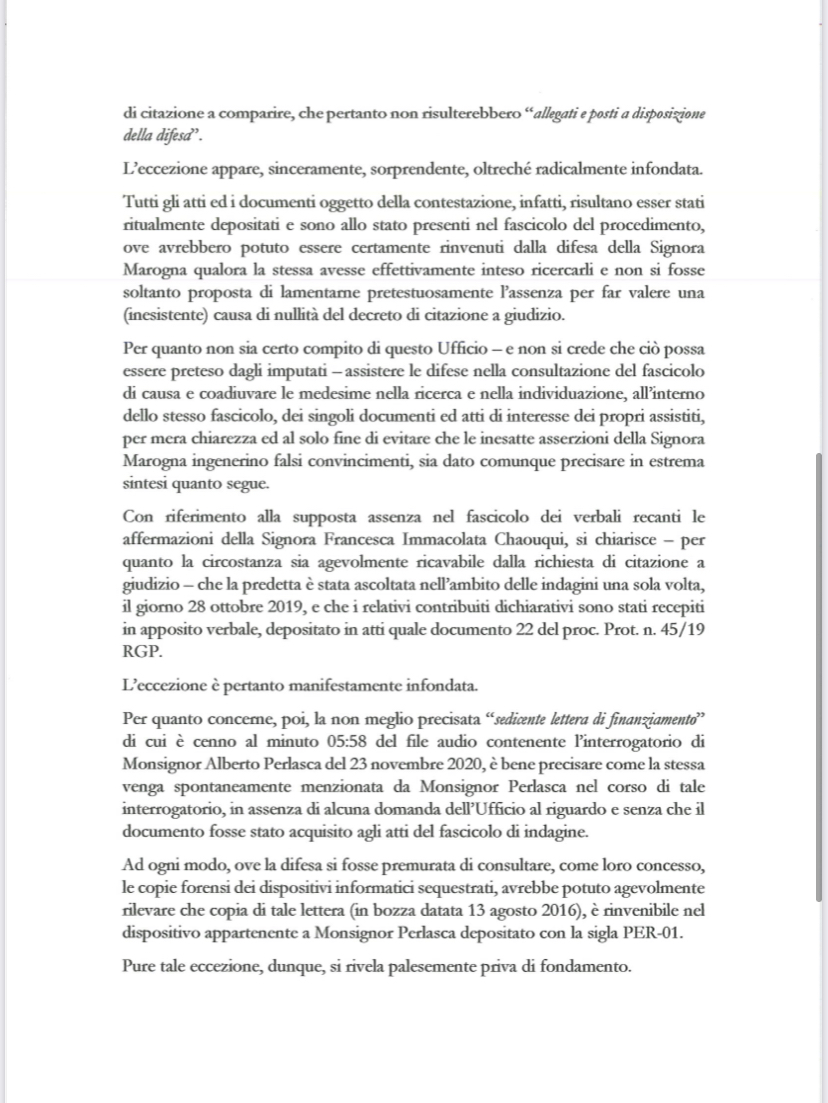 Processo Becciu: Rinvio Per I Fondi 8xmille