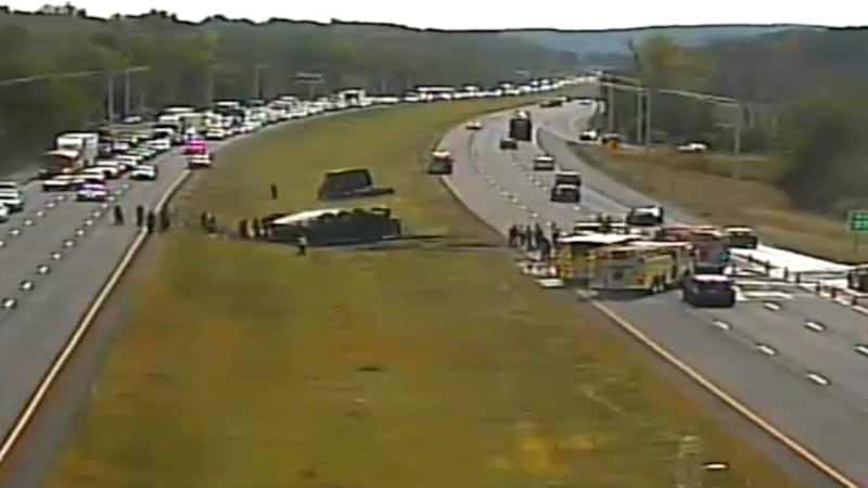 Produce Truck Rollover Shuts Down Part Of I-83 Produce Truck Rollover Shuts Down Part Of I-83