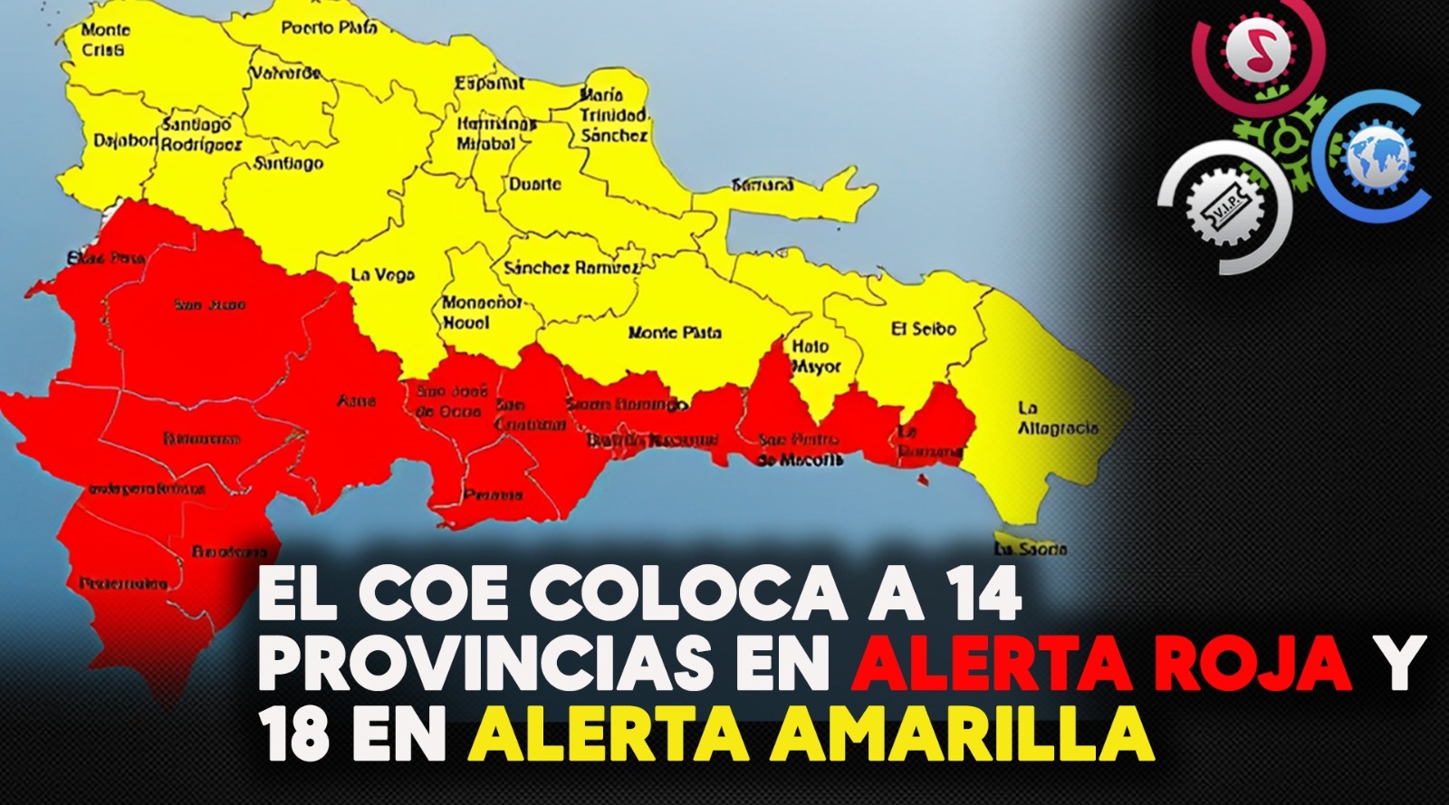 Provincias En Alerta: El COE Informa Sobre 9 En Amarillo Y 5 En Verde Provincias En Alerta: El COE Informa Sobre 9 En Amarillo Y 5 En Verde