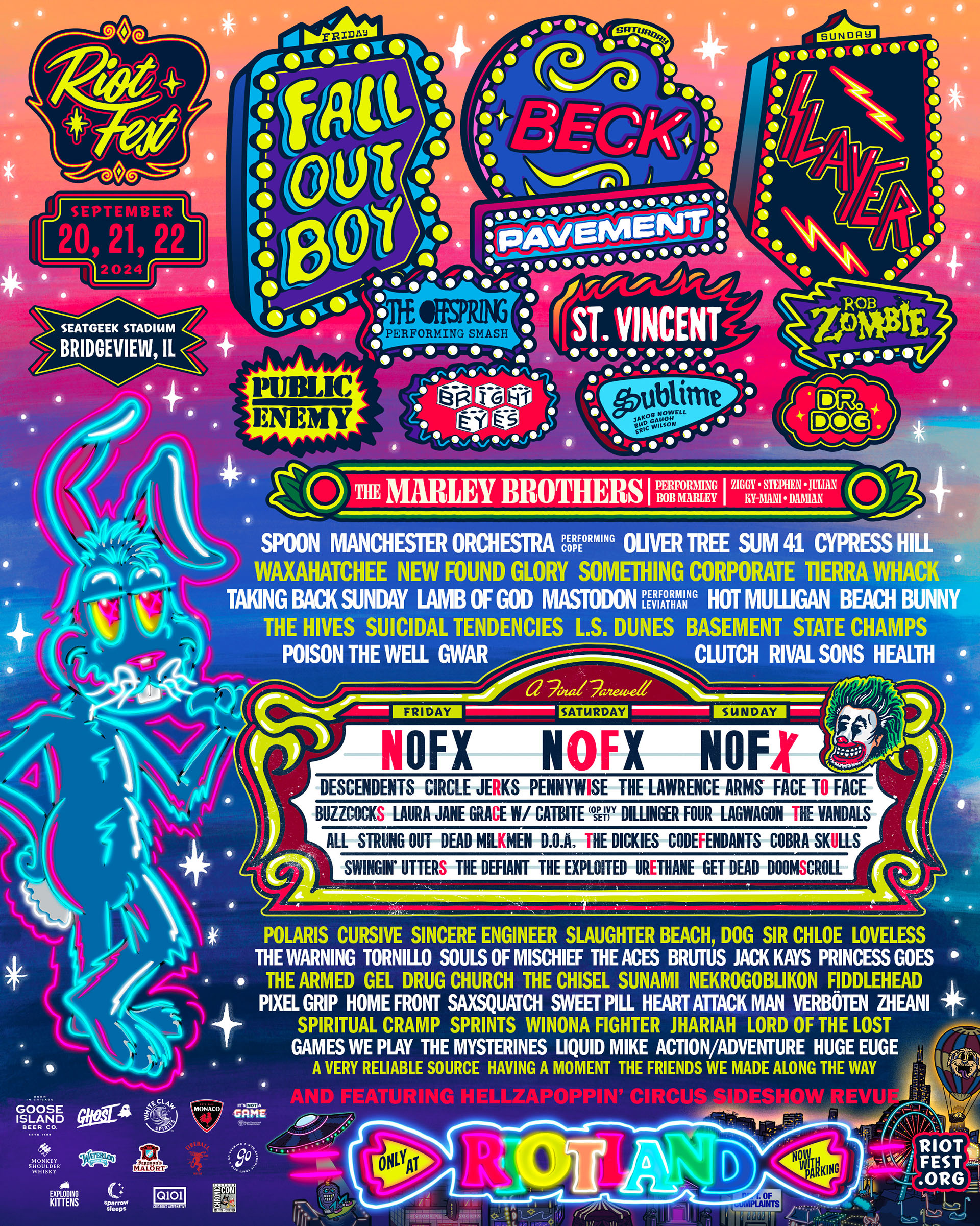 Riot Fest 2025: Full Lineup Announcement With Green Day And Weezer Riot Fest 2025: Full Lineup Announcement With Green Day And Weezer