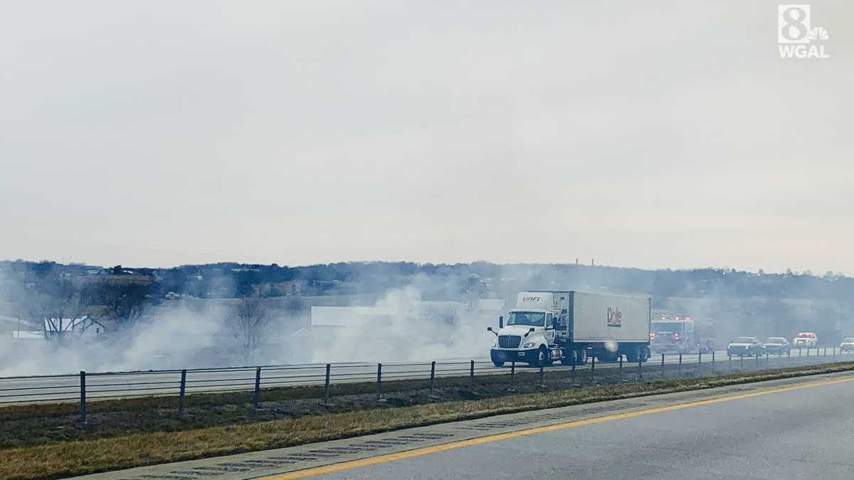 Route 283 Closed Due To FedEx Truck Fire In Lancaster County, PA Route 283 Closed Due To FedEx Truck Fire In Lancaster County, PA
