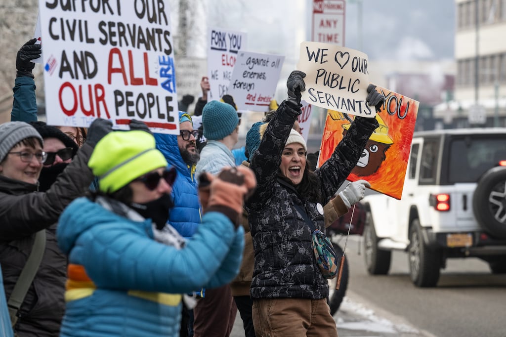 Second Anchorage Protest In Two Weeks Targets Trump Administration Second Anchorage Protest In Two Weeks Targets Trump Administration