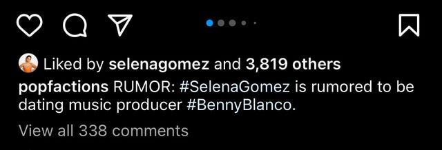 Selena Gomez Responds To Cheating Rumors Involving Benny Blanco Selena Gomez Responds To Cheating Rumors Involving Benny Blanco