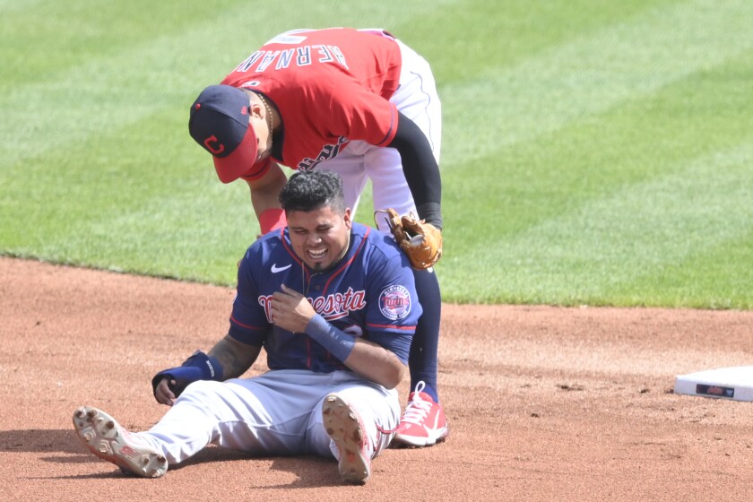 Serious Injury For Padre Luis Arraez After Hard Collision Serious Injury For Padre Luis Arraez After Hard Collision
