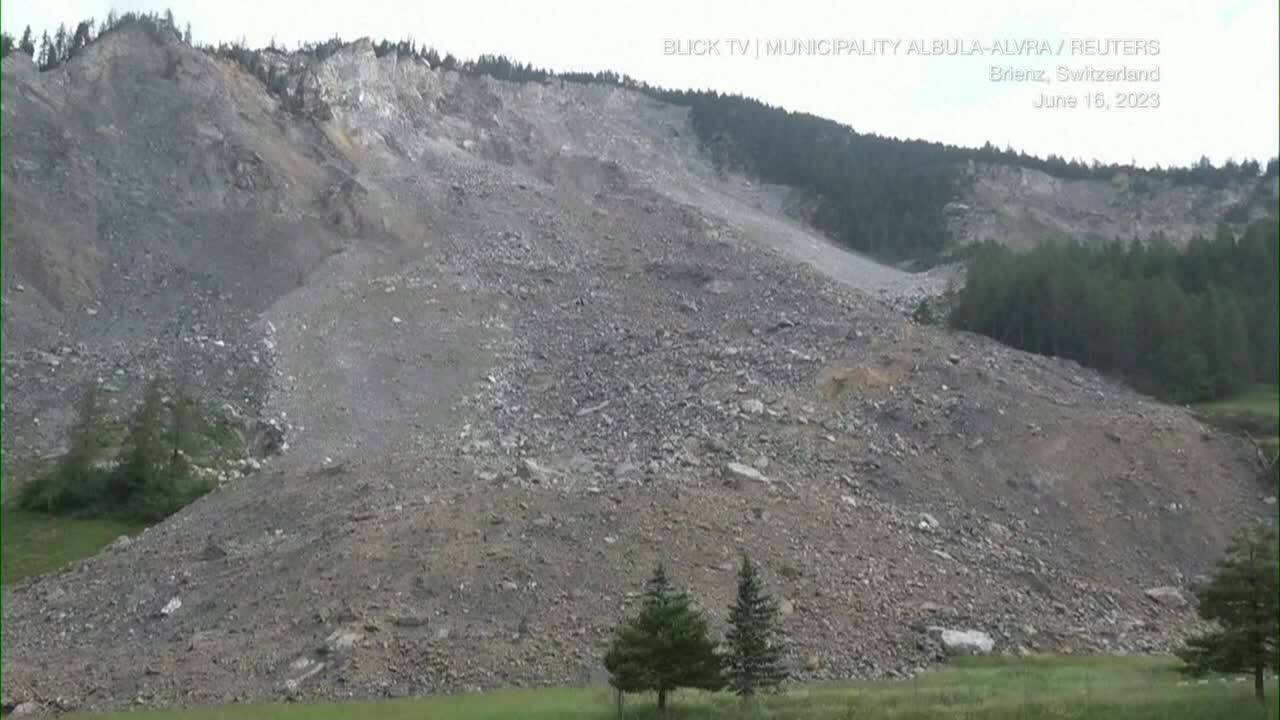 Serious Landslide Threatens Historic Swiss Mountain Village Serious Landslide Threatens Historic Swiss Mountain Village