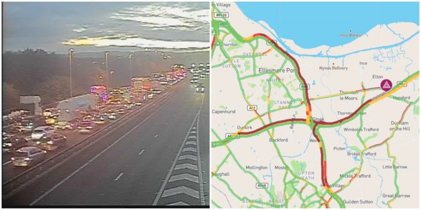 Severe Delays On M56 Following Collision - Cheshire/Deeside Area Severe Delays On M56 Following Collision - Cheshire/Deeside Area