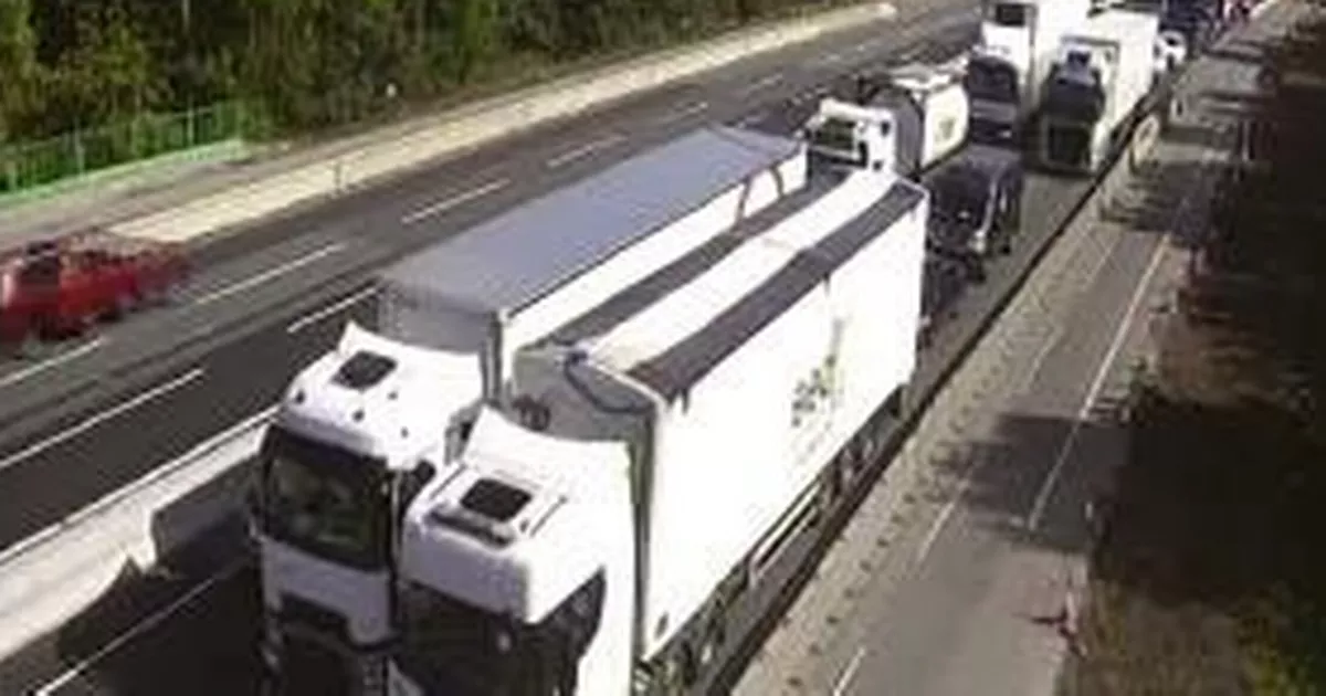 Severe Delays On M6 Motorway After Van Accident Severe Delays On M6 Motorway After Van Accident