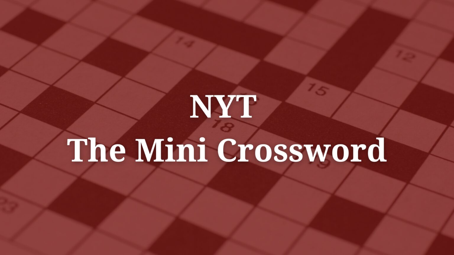 Solve The NYT Mini Crossword: April 20, 2025 Answers & Help Solve The NYT Mini Crossword: April 20, 2025 Answers & Help