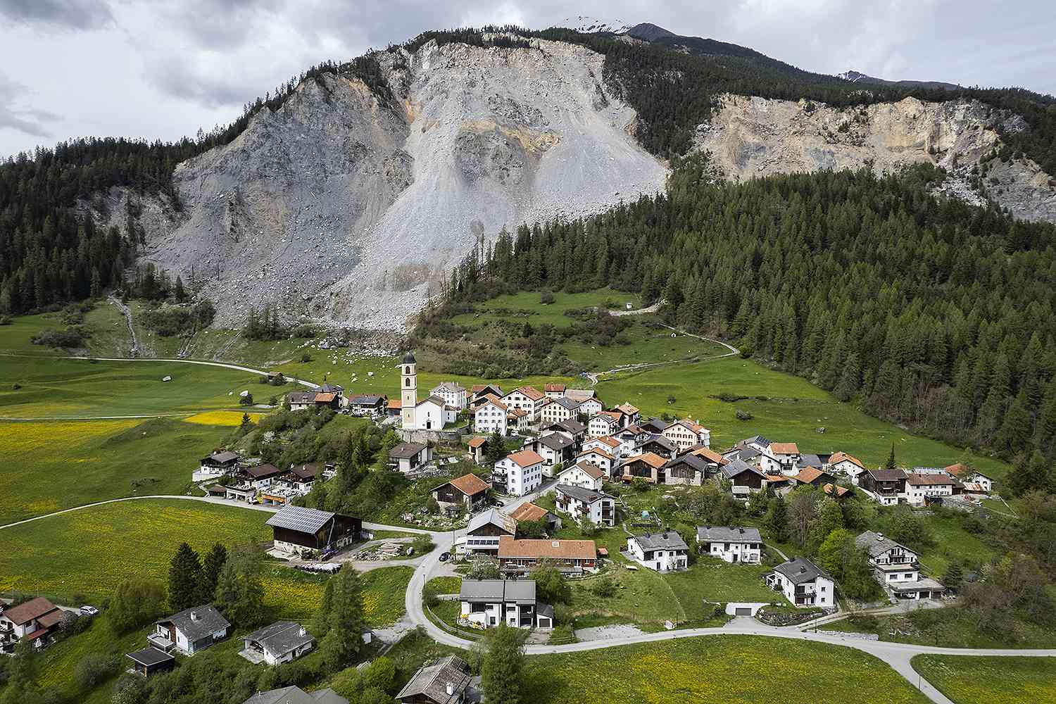 Swiss Village Evacuated Amidst Growing Landslide Risk Swiss Village Evacuated Amidst Growing Landslide Risk