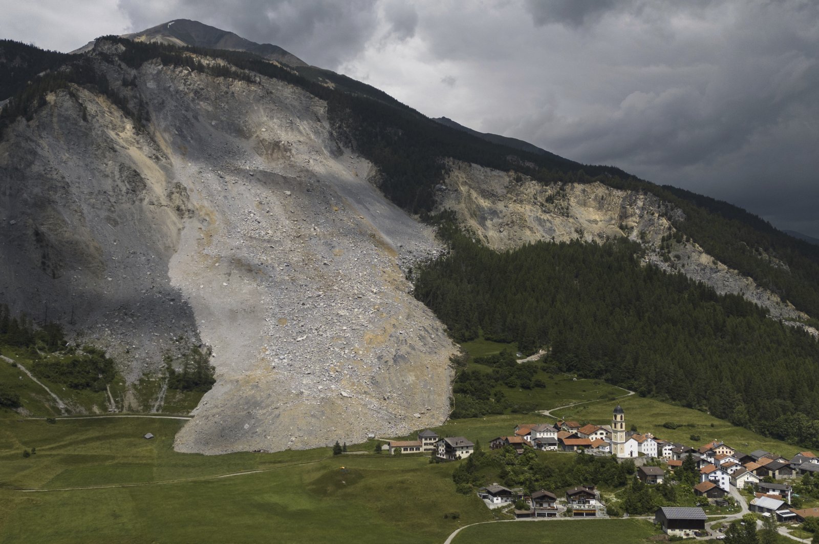 Swiss Village Evacuated Due To Imminent Landslide Risk Swiss Village Evacuated Due To Imminent Landslide Risk